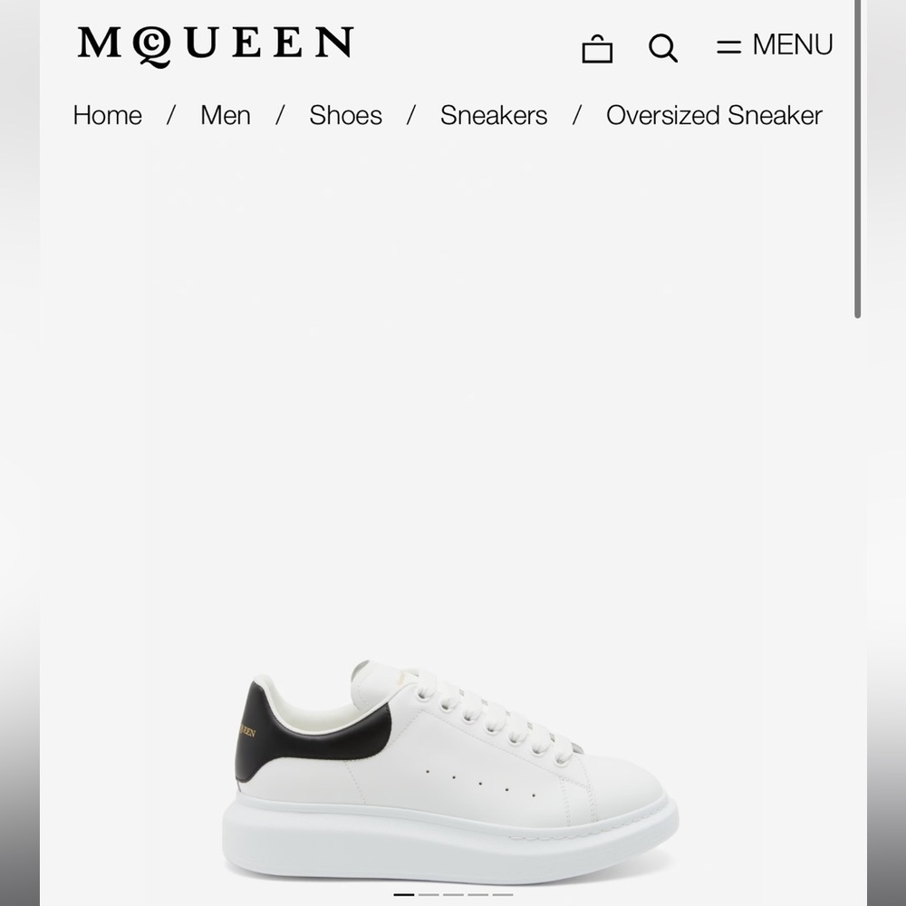Alexander McQueen Oversized Men’s Sneakers, BRAND NEW. Never worn! Retail $590 - Picture 10 of 11